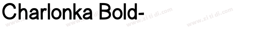 Charlonka Bold字体转换